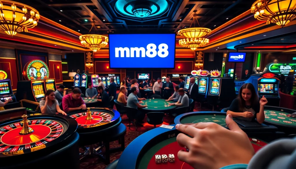 Experience the thrill of mm88.com with dynamic casino tables, excited players, and vibrant games.