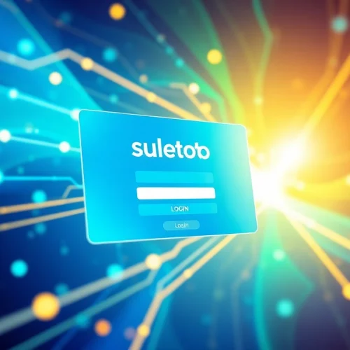 Masuk ke suletoto login dengan antarmuka digital modern dan warna cerah yang menarik.