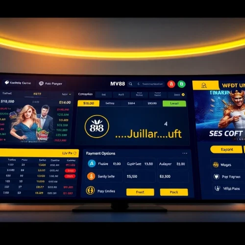 MV 88 online gambling interface showcasing secure USDT transactions and promotions.
