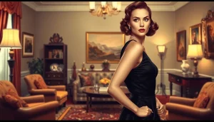 Capture the essence of https://www.esquirevargas.com with a striking vintage Esquire magazine illustration featuring a "Varga Girl."