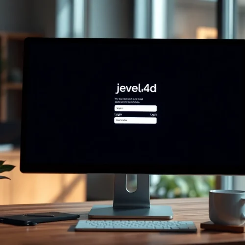 Masuk ke halaman jewel4d login dengan antarmuka tepat di layar komputer modern.