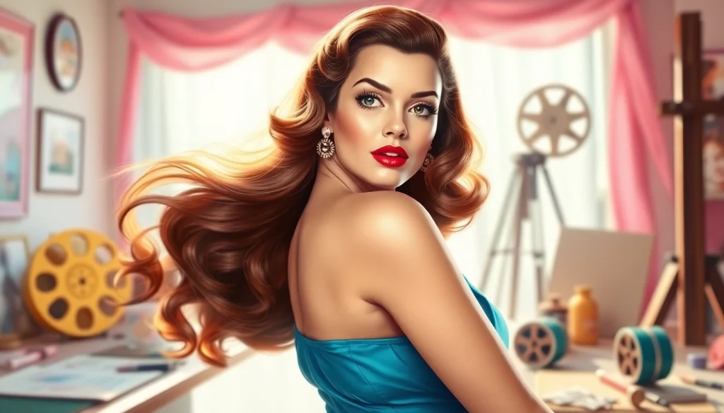 Pin-up artwork inspired by Alberto Vargas found at https://www.esquirevargas.com, showcasing vintage glamour.