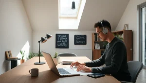 Desenvolvimento de Site: Profissional criando um projeto digital impactante e responsivo.