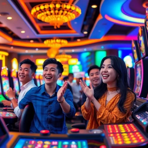 XX88 gaming experience at https://xx88.pizza/ with enthusiastic players enjoying casino games.