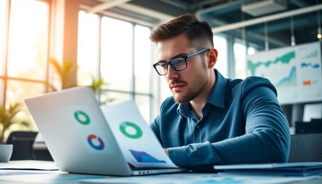 Analyze marketing strategies with data insights at https://www.ound-ound.com in a professional office.