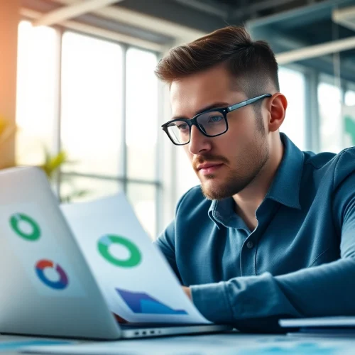 Analyze marketing strategies with data insights at https://www.ound-ound.com in a professional office.