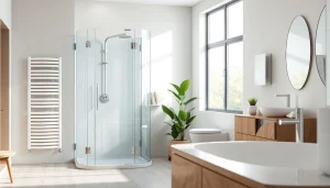 Sonni sanitär GmbH bietet hochwertige Badprodukte in einem modernen Badezimmer-Setup.