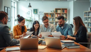 Engage with experts at https://www.elitetranslingo.com in a vibrant office translating languages.