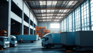 Find a warehouse near me with spacious loading docks and an organized interior.