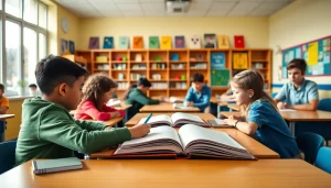 Students participating in interactive lessons emphasizing the importance of Education.