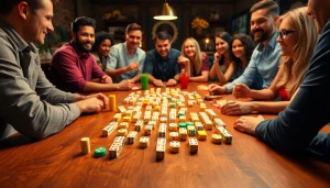 Daftar Domino88 game dalam suasana seru dengan pemain yang antusias.