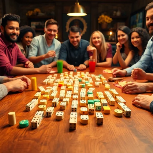 Daftar Domino88 game dalam suasana seru dengan pemain yang antusias.