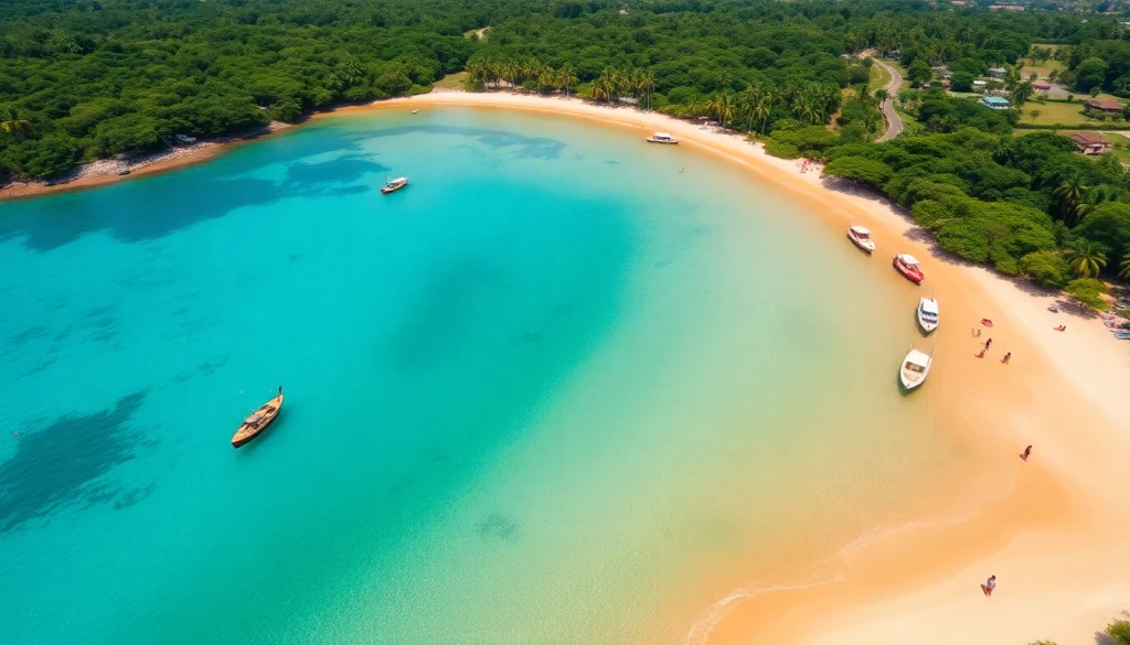 Vista aérea deslumbrante da Praia de Paripueira, com águas cristalinas e praias de areia dourada.