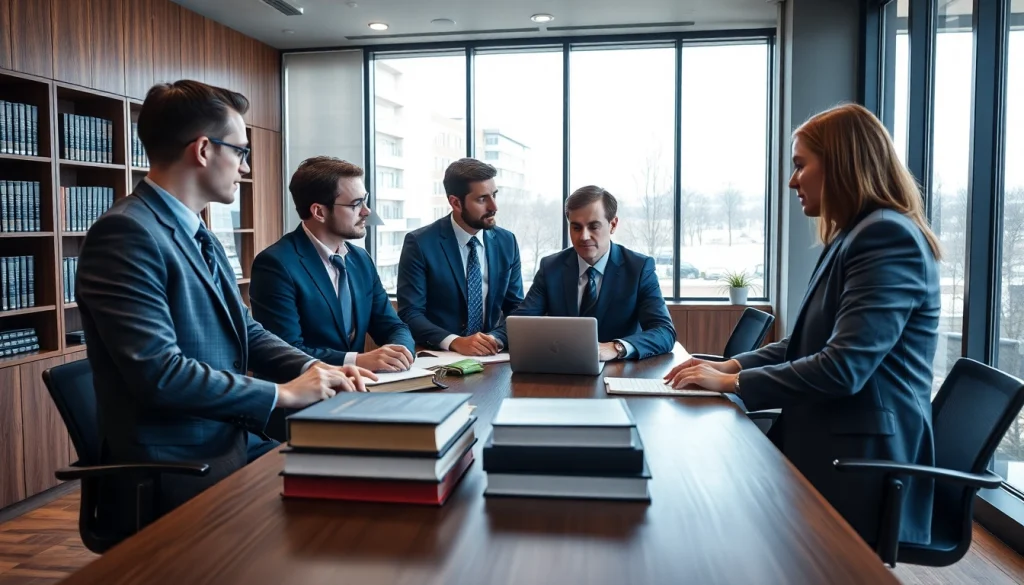 Showcasing expert attorneys collaborating at https://www.expertlawattorneys.com in a modern setting.