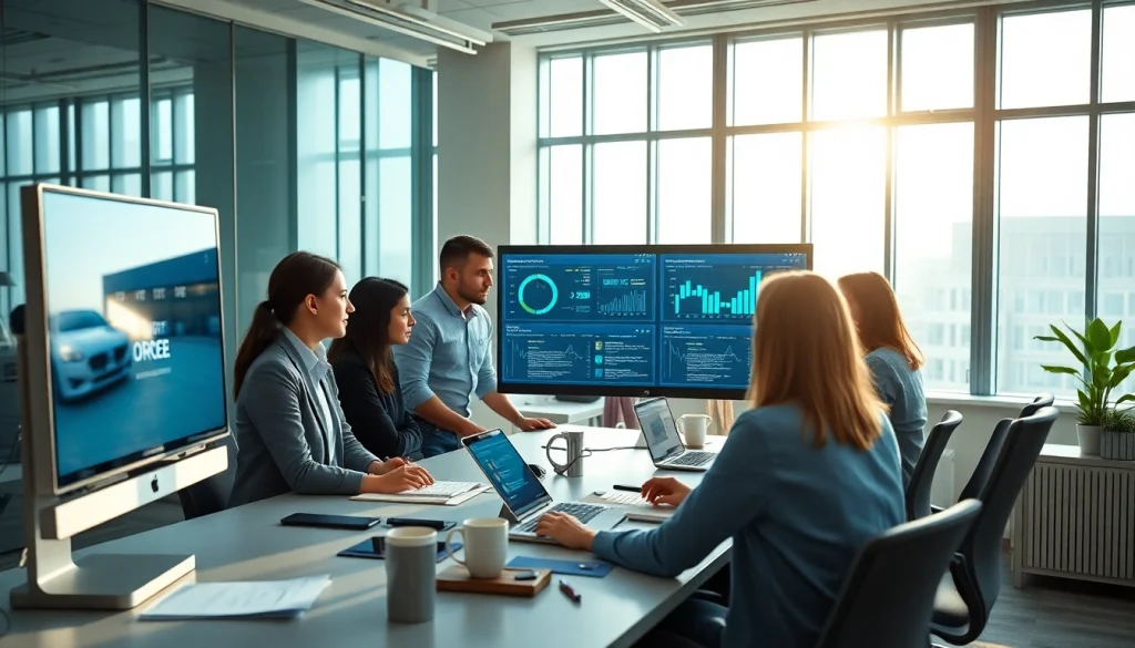 Optimize order processing software with a professional team in a collaborative office environment.