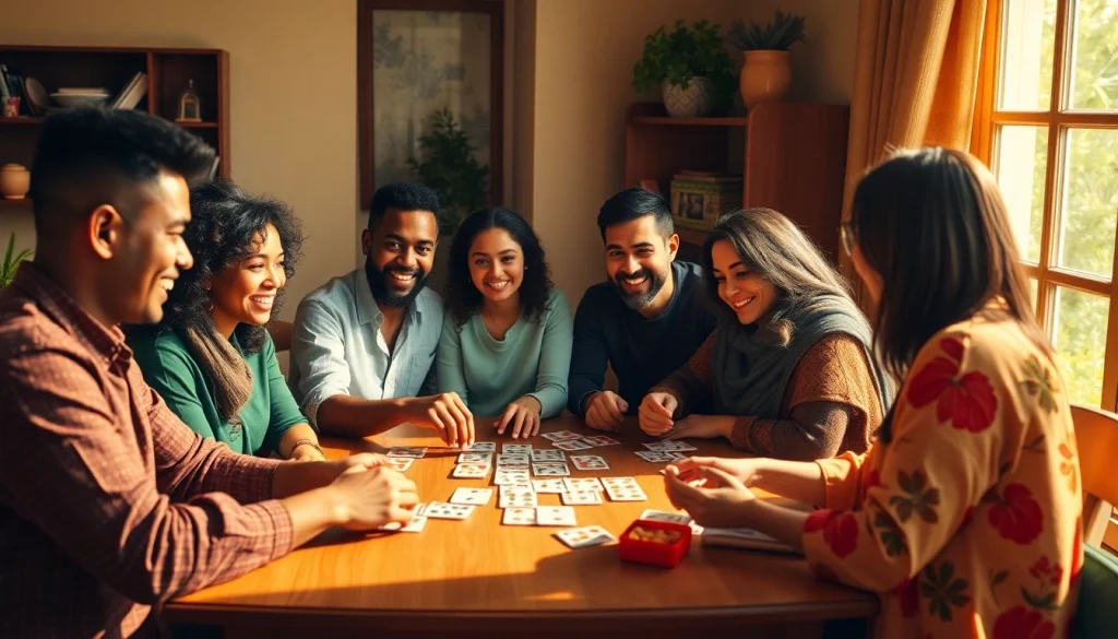 Engage in Rummy Nabob with friends, showcasing an exciting card game at a cozy table.