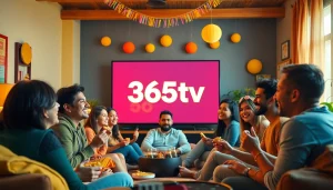 365tv로 친구들과 함께 즐거운 시간을 보내는 모습