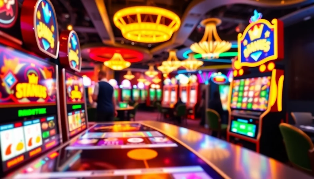 Putar batman138 slot dalam suasana kasino yang penuh warna dan antusiasme.