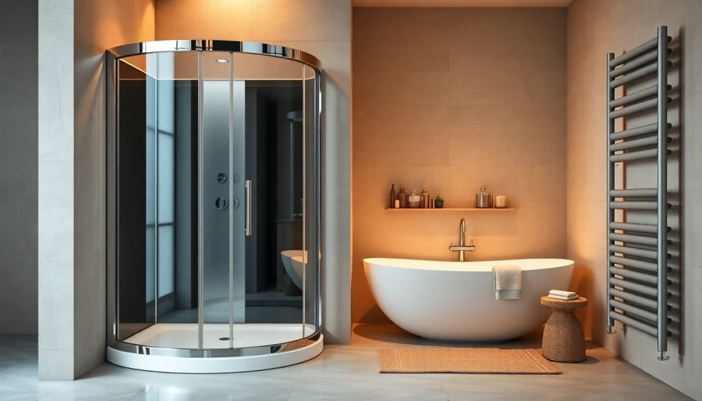 Erleben Sie die Vielfalt von sonni sanitär mit eleganten Duschkabinen und Heizkörpern.