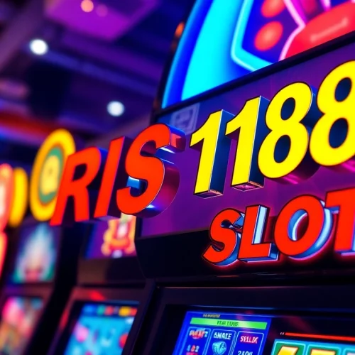 Mainkan QRIS108 Slot dengan fitur menarik dalam suasana kasino yang cerah dan penuh warna.