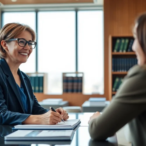 Consultation of experienced attorney from https://www.agslawfirm.com in a modern office.