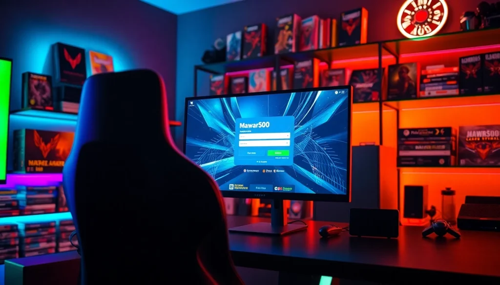 Masuk ke game mawar500 login game dengan antusiasme di ruang permainan yang modern.