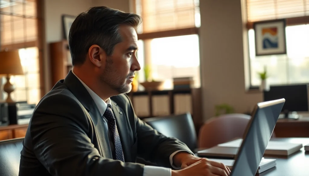 Consultation with a South Dakota truck accident lawyer in a professional office setting.