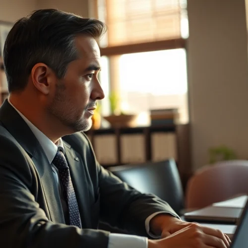 Consultation with a South Dakota truck accident lawyer in a professional office setting.