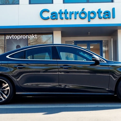 Avtoprokat services in Chișinău with a premium car rental office and modern vehicle.