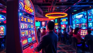 Bermain dengan slot mesin zoom188 yang menarik di lantai kasino.