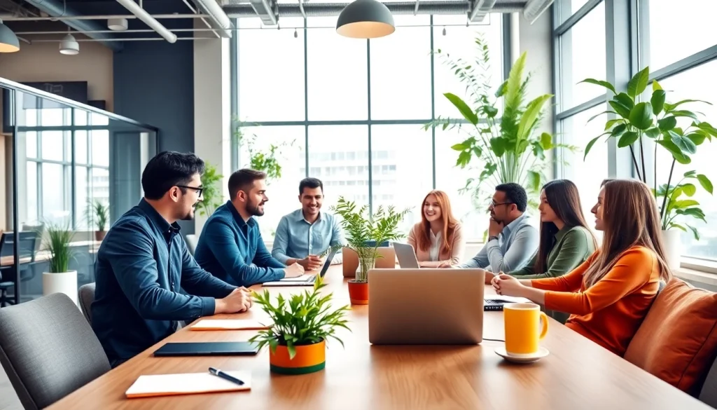 Engaged entrepreneurs in a vibrant co-working space representing startup kolkata.