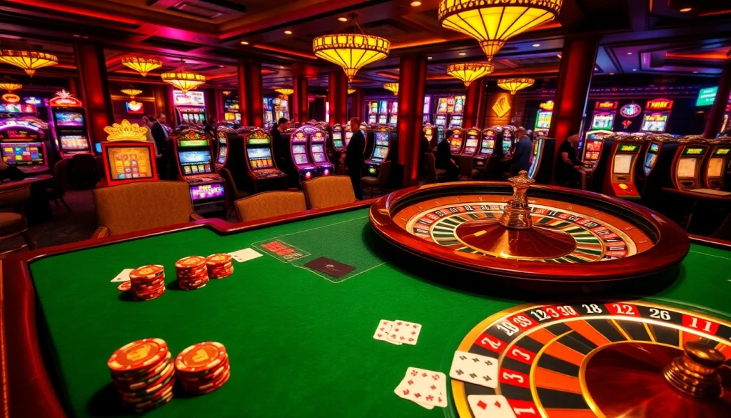 Players enjoying the vibrant atmosphere of MM88COM with dynamic casino games in action.