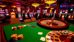 Players enjoying the vibrant atmosphere of MM88COM with dynamic casino games in action.