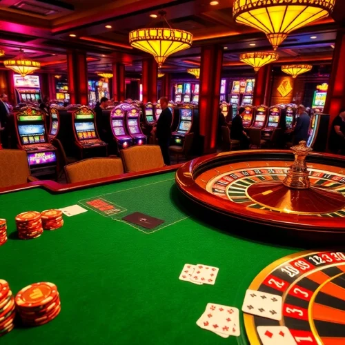 Players enjoying the vibrant atmosphere of MM88COM with dynamic casino games in action.