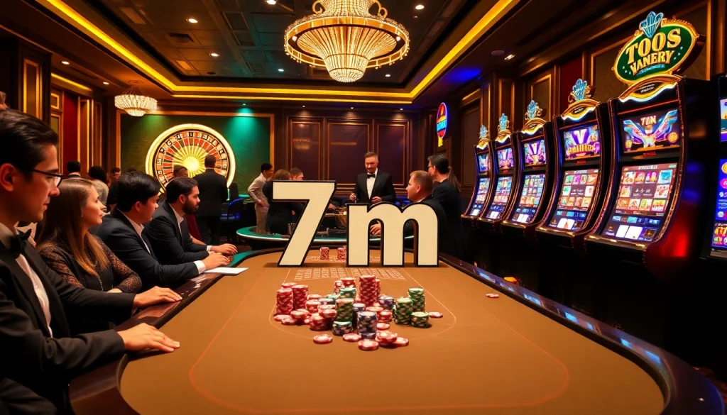 Play exciting casino games at 7m with immersive atmosphere and lively action.