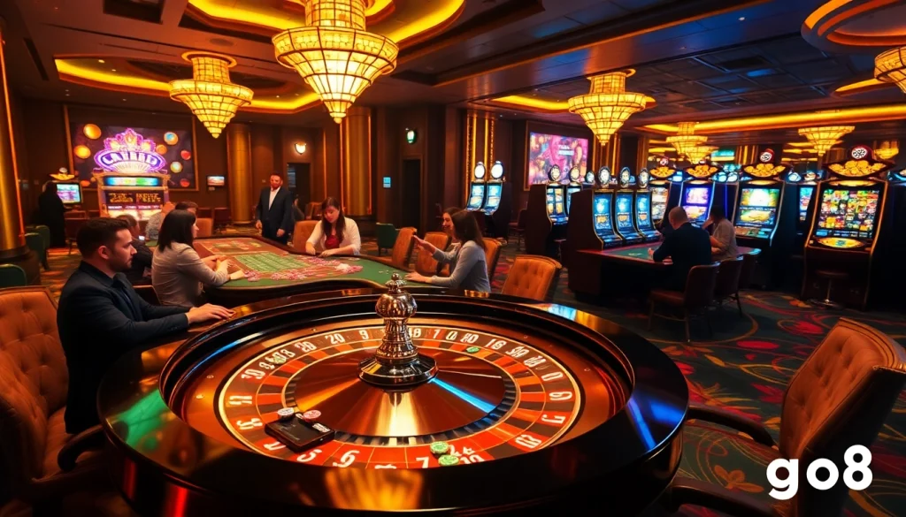Engaging roulette gameplay at go8 casino showcasing vibrant action and high-stakes excitement.