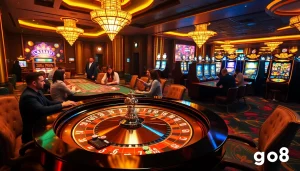 Engaging roulette gameplay at go8 casino showcasing vibrant action and high-stakes excitement.