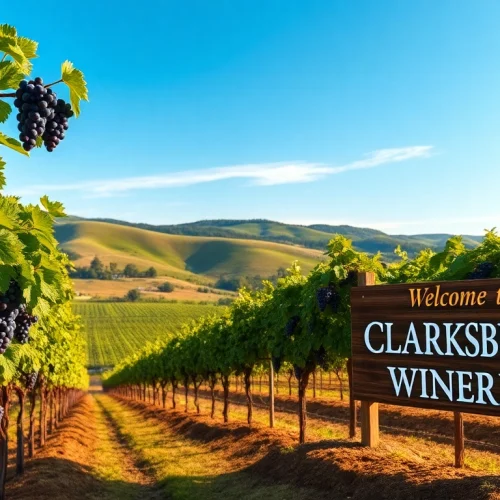 Experience the beauty of clarksburg wineries with vibrant vineyards and rustic charm.