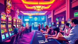 Experience the excitement of casinos showcased on https://casinodeets.com with vibrant slot machines and games.