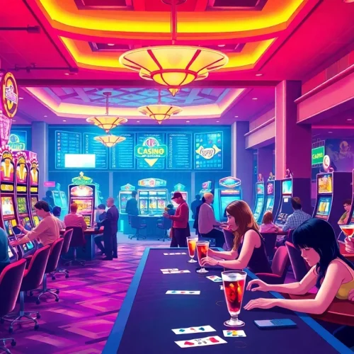Experience the excitement of casinos showcased on https://casinodeets.com with vibrant slot machines and games.