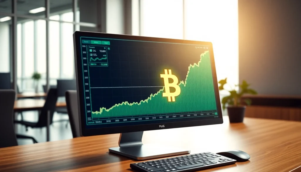 Track bitcoin price trends with this dynamic trading terminal visual.