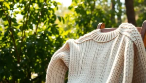 Highlight handcrafted garments from https://www.ound-ound.com against a natural backdrop.