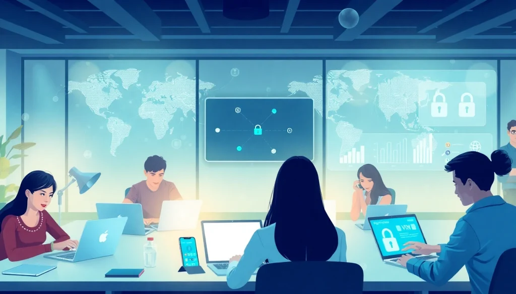 快连VPN enhancing global connectivity and privacy in a modern workspace