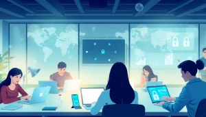 快连VPN enhancing global connectivity and privacy in a modern workspace