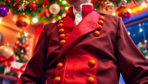 Pietenpak in een kleurrijke feestsetting met luxe details en vrolijke uitstraling.