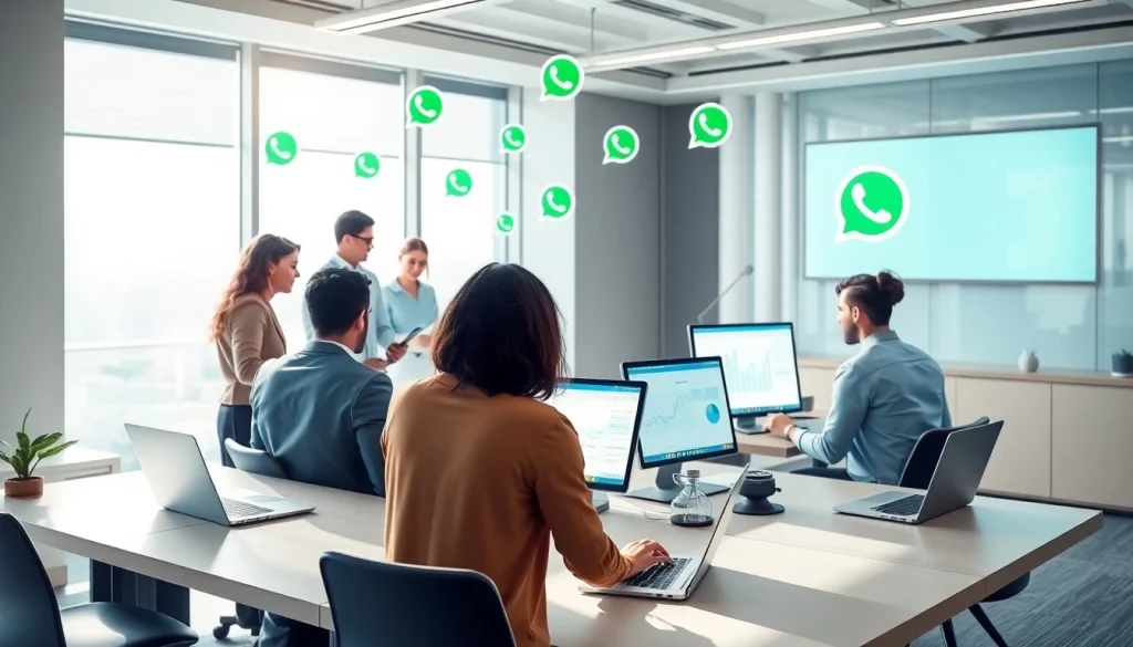 Understanding What is a CRM for WhatsApp through a professional business collaboration scene.
