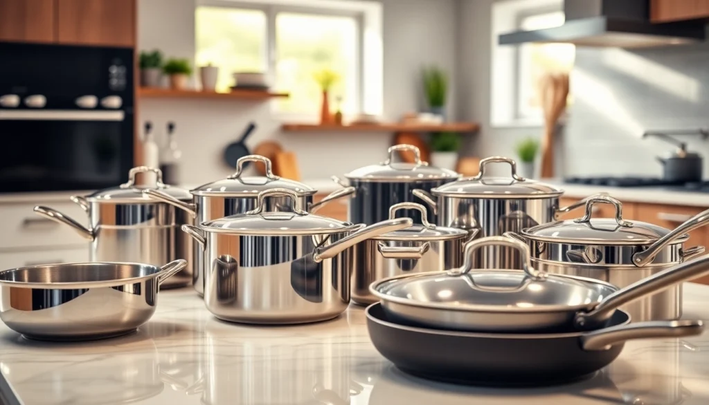 Showcasing high-quality cookware NZ in a modern kitchen filled with culinary excitement.