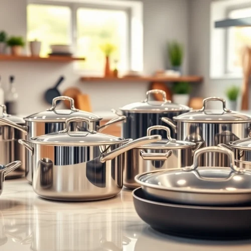 Showcasing high-quality cookware NZ in a modern kitchen filled with culinary excitement.