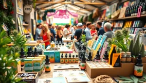 Découvrez des produits blato cbd variés, présentés dans un marché animé et vibrant.