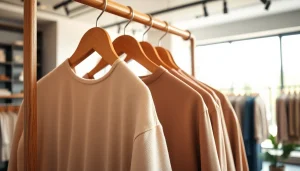 Showcasing Rivelle elegant apparel on a minimalist display highlighting intricate designs.